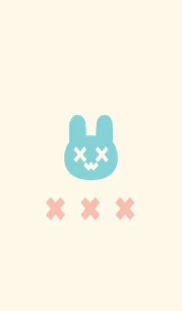 [LINE着せ替え] 地雷うさぎ(beige&pastel05)の画像1