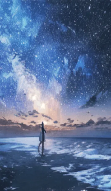 [LINE着せ替え] 銀河の冬空 #MR16。の画像1