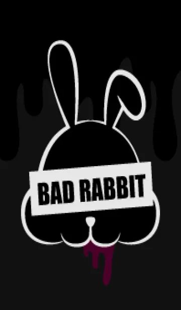 [LINE着せ替え] BLACK-BAD RABBIT DARK 28の画像1
