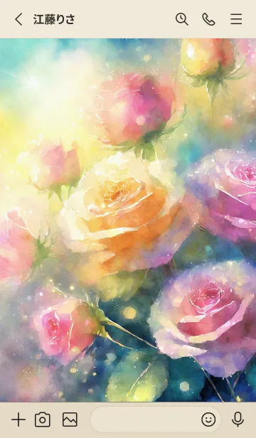 [LINE着せ替え] 薔薇(バラ)の花の着せかえ(R1298)の画像2