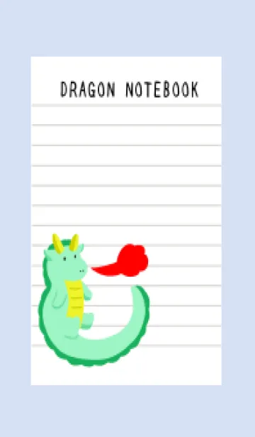 [LINE着せ替え] 辰のノート/ブルーグレイの画像1