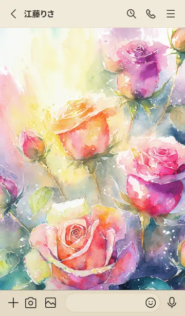 [LINE着せ替え] 薔薇(バラ)の花の着せかえ(R1299)の画像2