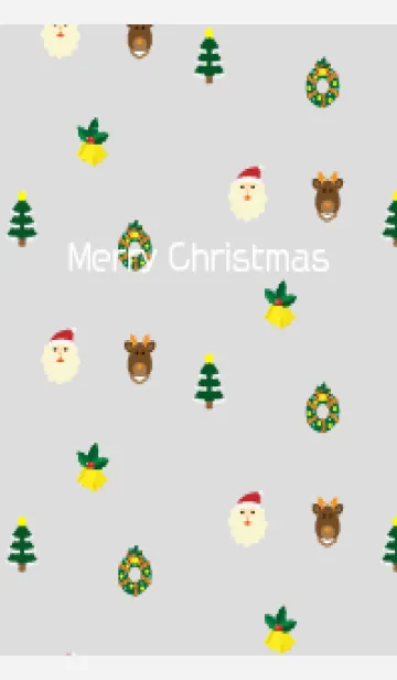 [LINE着せ替え] 楽しいクリスマス 白の画像1