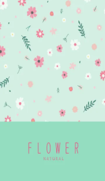 [LINE着せ替え] FLOWER MINT GREEN -NATURAL-76の画像1