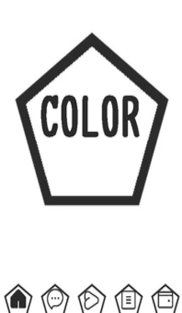 [LINE着せ替え] bw color I48の画像1