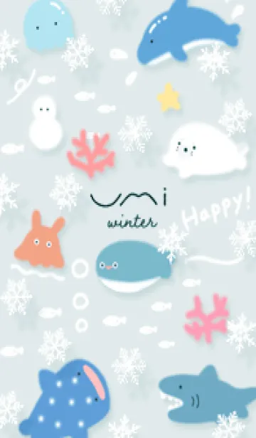 [LINE着せ替え] bluegreen♡雪の海06_1の画像1