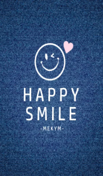 [LINE着せ替え] HAPPY SMILE DENIM HEART - MEKYM 26の画像1