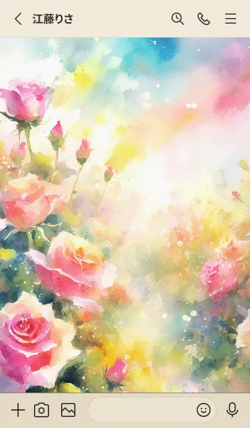 [LINE着せ替え] 薔薇(バラ)の花の着せかえ(R1302)の画像2