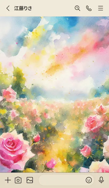 [LINE着せ替え] 薔薇(バラ)の花の着せかえ(R1304)の画像2