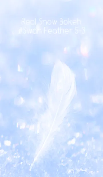 [LINE着せ替え] Real Snow Bokeh #Swan Feather 5-2の画像1