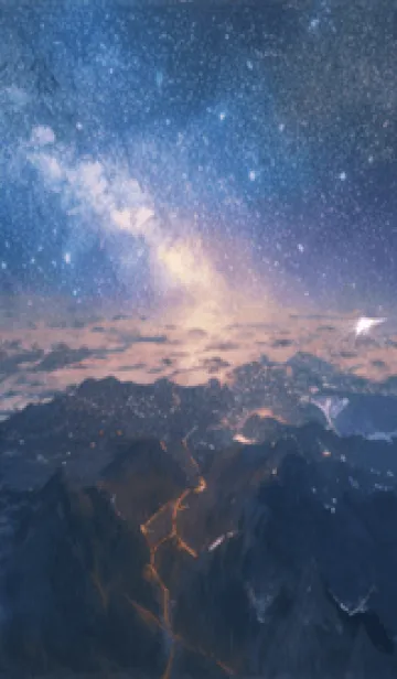 [LINE着せ替え] 銀河の冬空 #MR01。の画像1