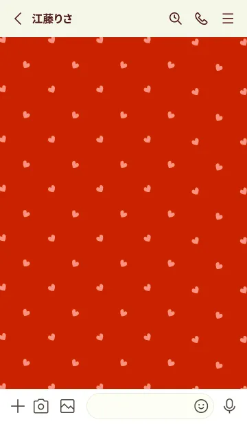 [LINE着せ替え] シンプル ミニ ハート -16の画像2