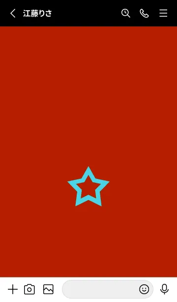 [LINE着せ替え] シンプル ロック スター 191の画像2