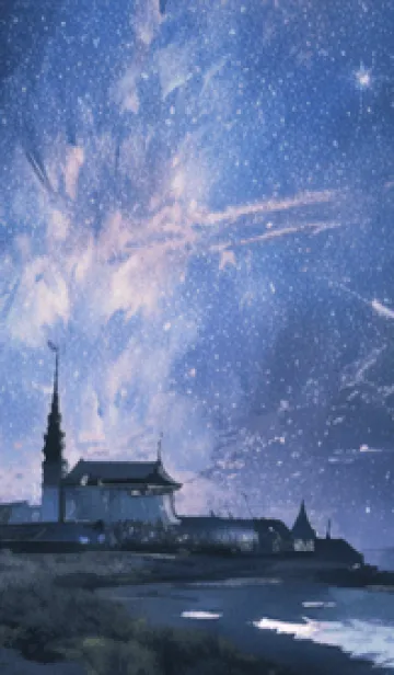 [LINE着せ替え] 銀河の冬空 #MU19。の画像1