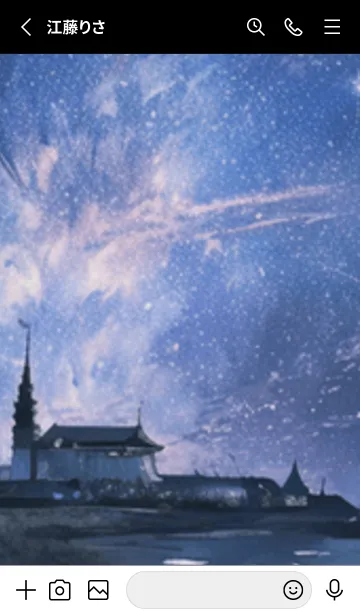 [LINE着せ替え] 銀河の冬空 #MU19。の画像2