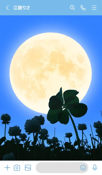 [LINE着せ替え] 7-Leaf Clover & Full Moon #5-3の画像2