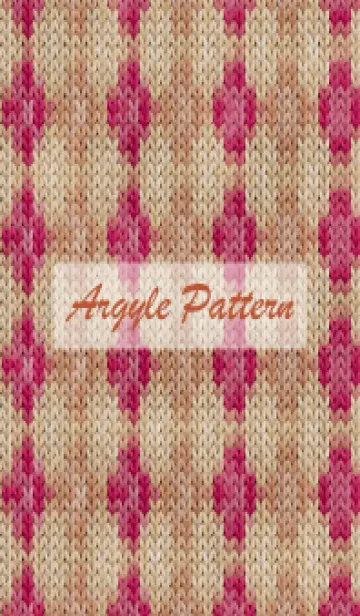 [LINE着せ替え] argyle pattern embroidery 66の画像1