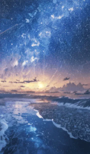 [LINE着せ替え] 銀河の冬空 #MU15。の画像1