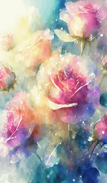 [LINE着せ替え] 薔薇(バラ)の花の着せかえ(R1307)の画像1