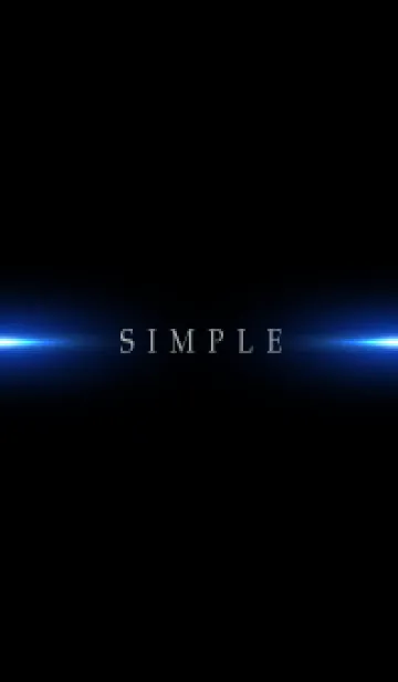 [LINE着せ替え] SIMPLE BLUE LIGHT -BLACK- 19の画像1