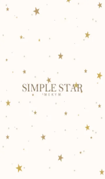 [LINE着せ替え] SIMPLE STAR NATURAL YELLOW - MEKYM 26の画像1