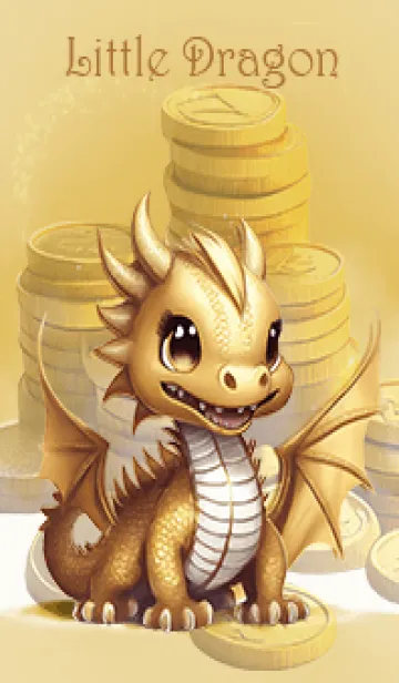 [LINE着せ替え] Little Golden Dragon New year (JP)の画像1