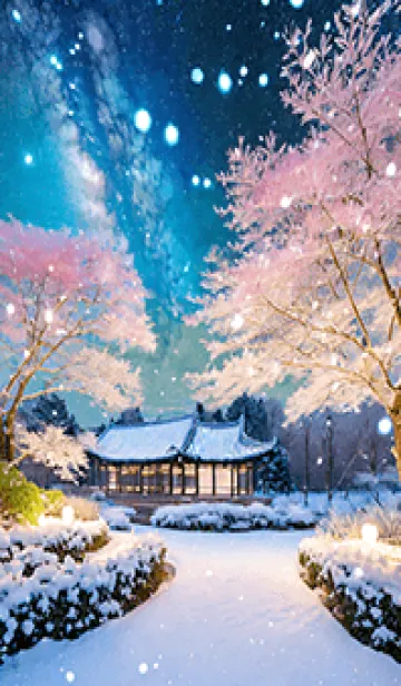 [LINE着せ替え] 優美な冬の風景の着せかえ(Winter-1268)の画像1