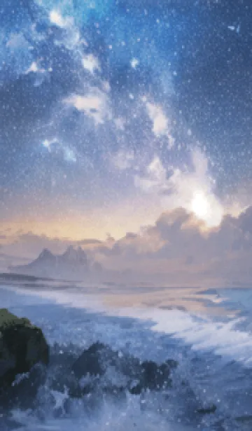 [LINE着せ替え] 銀河の冬空 #MU117。の画像1