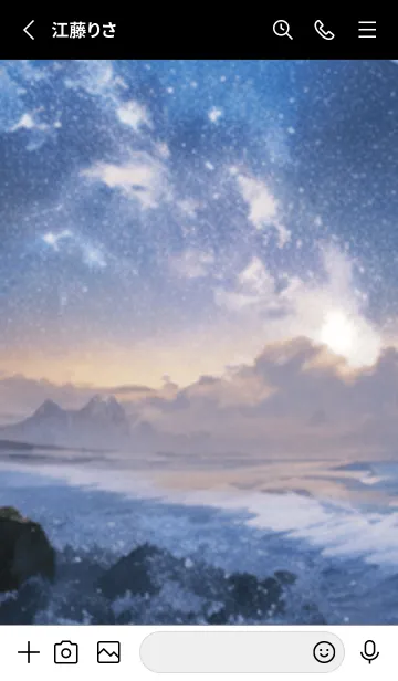 [LINE着せ替え] 銀河の冬空 #MU117。の画像2