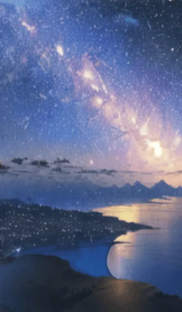 [LINE着せ替え] 銀河の冬空 #MU115。の画像1