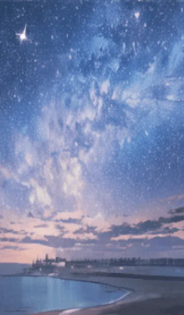 [LINE着せ替え] 銀河の冬空 #MU112。の画像1