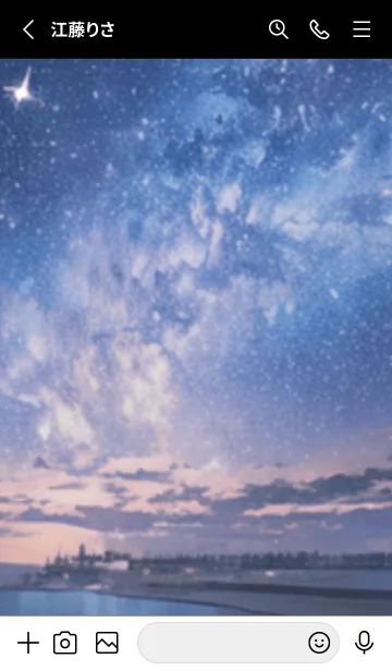 [LINE着せ替え] 銀河の冬空 #MU112。の画像2