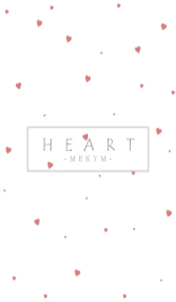 [LINE着せ替え] HEART RED-SIMPLE MEKYM 20の画像1