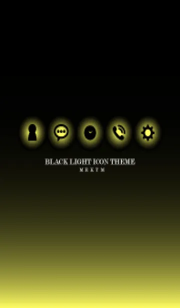 [LINE着せ替え] BLACK-LIGHT ICON THEME 28の画像1