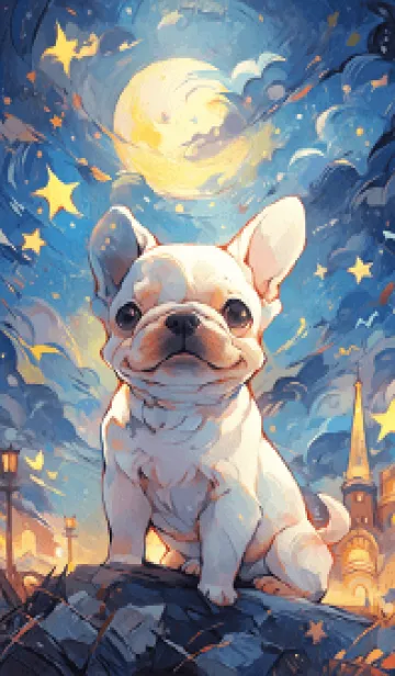 [LINE着せ替え] 印象的なフレンチブルドッグの画像1