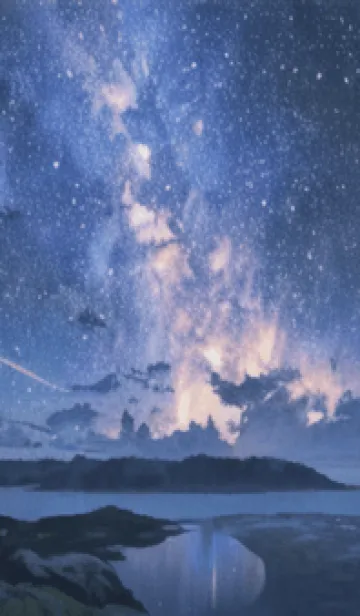 [LINE着せ替え] 銀河の冬空 #MU12。の画像1