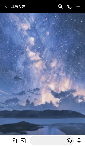 [LINE着せ替え] 銀河の冬空 #MU12。の画像2