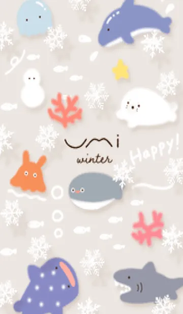 [LINE着せ替え] brown♡雪の海03_1の画像1