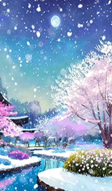 [LINE着せ替え] 優美な冬の風景の着せかえ(Winter-1282)の画像1