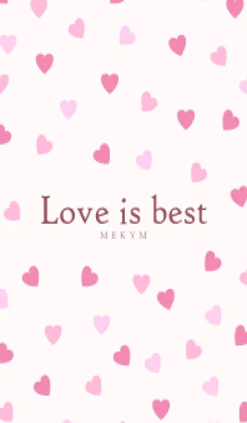 [LINE着せ替え] Love is best PINK-MEKYM 25の画像1