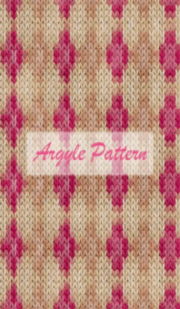 [LINE着せ替え] argyle pattern embroidery 67の画像1