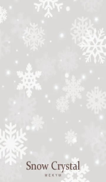 [LINE着せ替え] SnowCrystal-NATURAL GRAY 16の画像1