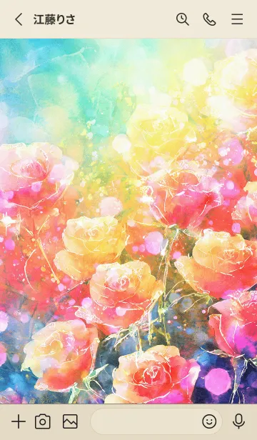 [LINE着せ替え] 薔薇(バラ)の花の着せかえ(R1327)の画像2