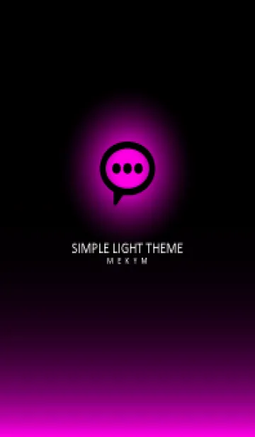 [LINE着せ替え] BLACK-SIMPLE LIGHT ICON GRADATION 28の画像1