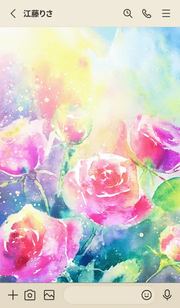 [LINE着せ替え] 薔薇(バラ)の花の着せかえ(R1331)の画像2