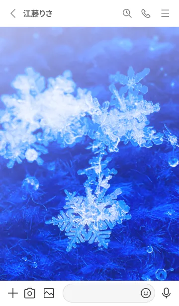 [LINE着せ替え] Real Snow Crystal #7-6の画像2