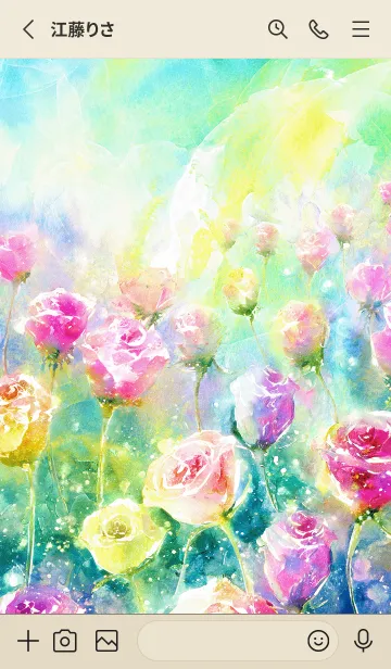 [LINE着せ替え] 薔薇(バラ)の花の着せかえ(R1335)の画像2