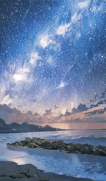 [LINE着せ替え] 銀河の冬空 #MU122。の画像1