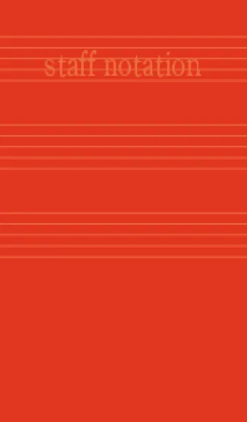 [LINE着せ替え] 五線譜1 スカーレッドの画像1