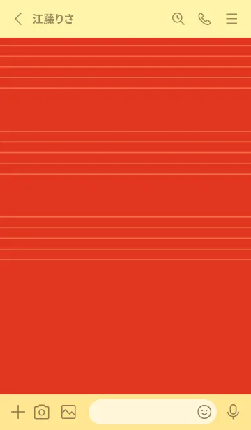 [LINE着せ替え] 五線譜1 スカーレッドの画像2